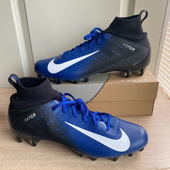 Nike Vapor Untouchable Pro 3 Royal Blue/ Black Football Cleats Men - SZ 15 - Picture 6 of 10